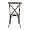 Flash Furniture HERCULES Commercial Dark Brown Indoor/Outdoor Wood Look Resin Cross Back Chair, 2PK 2-L-9-M2-DKBRN-GG - alternate 4